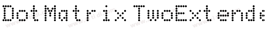 DotMatrix TwoExtende字体转换